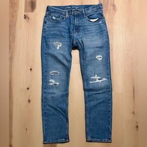 Old Navy Men's Ripped Skinny Jeans - Blue